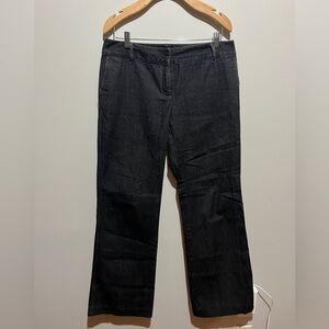 Ann Taylor Vintage Charcoal Denim Trouser Pants